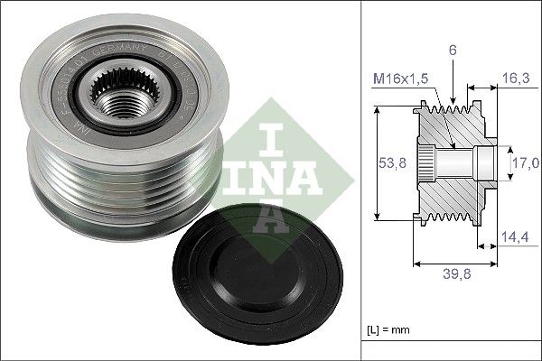 WILMINK GROUP Ģeneratora brīvgaitas mehānisms WG1253744